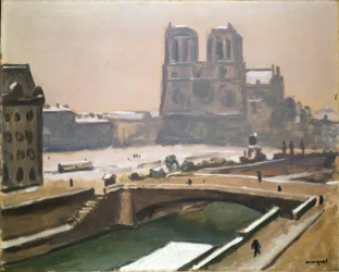 Notre-Dame sous la neige
