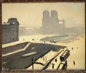 Paris en hiver (Le pont Saint-Michel)