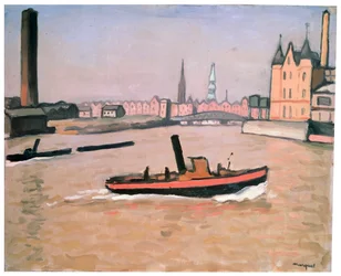 Le port de Hambourg, 1909