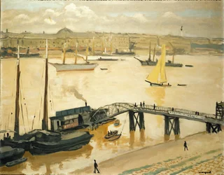 Le port de Bordeaux (huile sur toile)