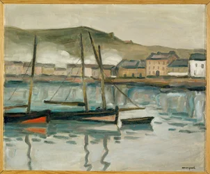 le port de Fécamp, Normandie (huile sur toile)