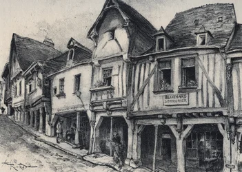 Rue Poterie à Fougères dans le département d