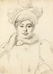 Femme avec chapeau, vers 1905