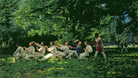 Soldats se peignant les cheveux, 1882