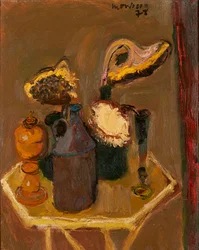 Nature morte avec tournesols
