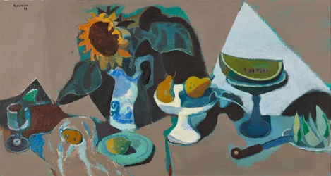 Nature morte avec tournesol