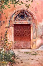 Porte du Monastère de Saint Benoît (Sagro Speco) à Subiaco