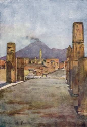 Pompéi et le Vésuve, Italie