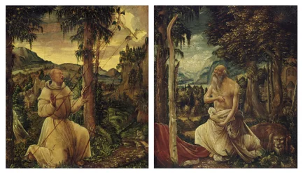 La stigmatisation de saint François / La pénitence de saint Jérôme