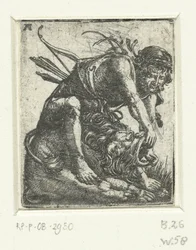 Hercule tue le lion de Némée