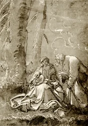 Sainte Famille dans la forêt