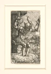 Horatius Cocles sautant dans le Tibre