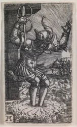 Horatius Cocles sautant dans le Tibre
