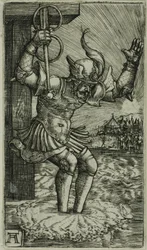 Horatius Cocles sautant dans le Tibre