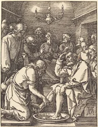 Le Christ lavant les pieds des disciples