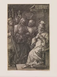 Christ devant Caïphe, de la série « La Passion gravée »