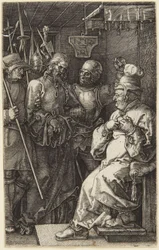 Le Christ devant Pilate (de la Passion gravée)