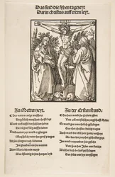 Christ en croix entre la Vierge et Saint Jean première feuille de deux, 1510