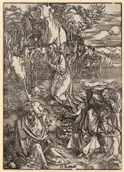 Le Christ au mont des Oliviers, planche 3 de la série « La Grande Passion »