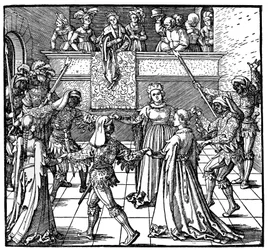 Danse à la lumière des torches, Augsbourg, 1516, 1936