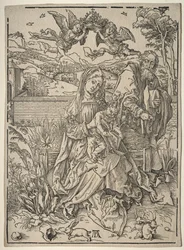 Sainte Famille avec les trois lièvres