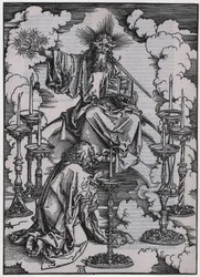 Jean aperçoit les sept chandeliers, Ire figure, feuille 3 de la série « L