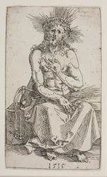 Homme de douleurs, assis