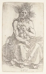Homme de douleurs, assis