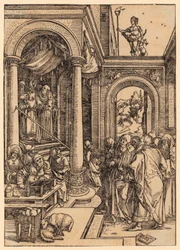 La présentation de Marie au temple, feuille n° 6 de la série « La vie de Marie »