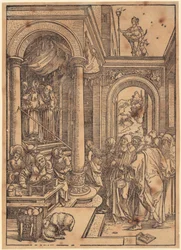 Présentation de Marie au Temple, planche 6 de la série «La Vie de la Vierge»
