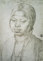 Portrait de Catherine, la mulâtresse du Portugais Bradao, 1521