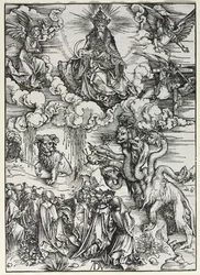 Révélation de Saint Jean : Bête avec des cornes de bélier, 1511