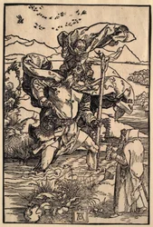 Saint Christophe avec le vol des oiseaux