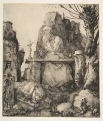 Saint Jérôme près du saule têtard