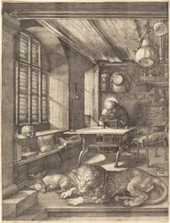 Saint Jérôme dans son étude