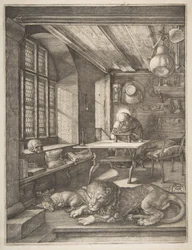Saint Jérôme dans son étude