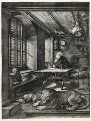 Saint Jérôme dans son étude, 1514