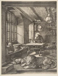 Saint Jérôme dans son étude, 1514