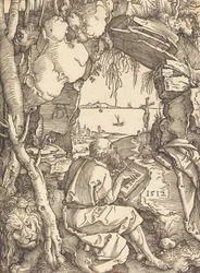 Saint Jérôme dans une grotte