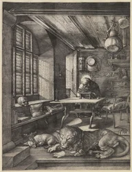 Saint Jérôme dans son étude, 1514