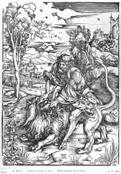 Samson tuant le lion, c.1496-98