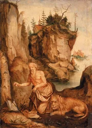 Saint Jérôme et le lion, vers 1500