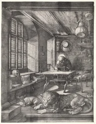 Saint Jérôme dans son étude