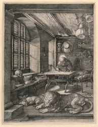 Saint Jérôme dans son étude
