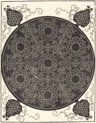 Le quatrième nœud combinant sept groupes circulaires de nœuds aux centres noirs, probablement 1506-1507.