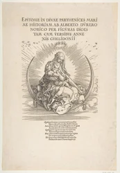 La Madone sur le Croissant, Frontispice de La Vie de la Vierge, vers 1511