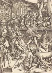 Le martyre de Saint Jean, probablement vers 1496-1498