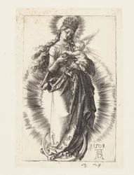 La Vierge sur le croissant avec une couronne d