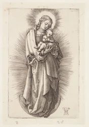 La Vierge sur le croissant avec un diadème