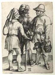 Trois villageois en conversation, c.1497